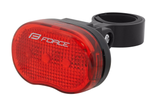 blikačka zadní FORCE TRI 3LM 3 LED, baterie